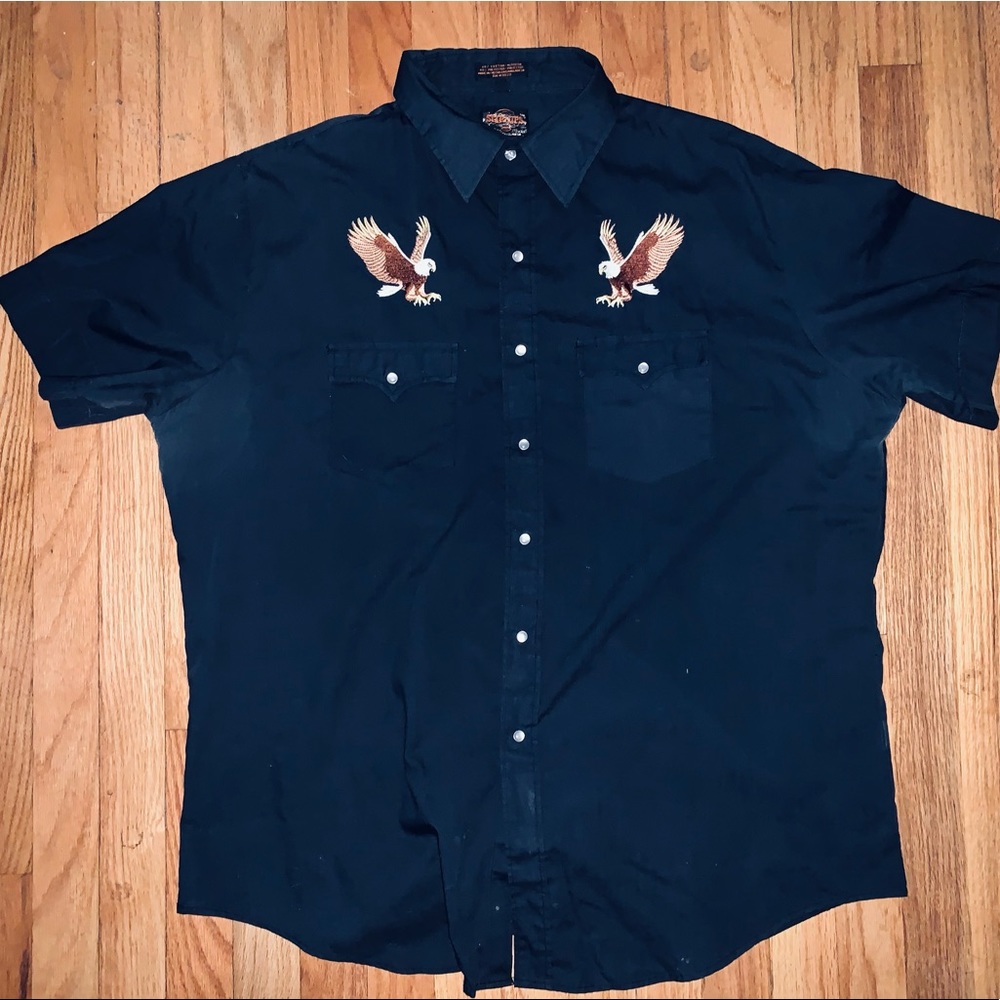 Vintage Cowboy Rodeo shirt embroidered